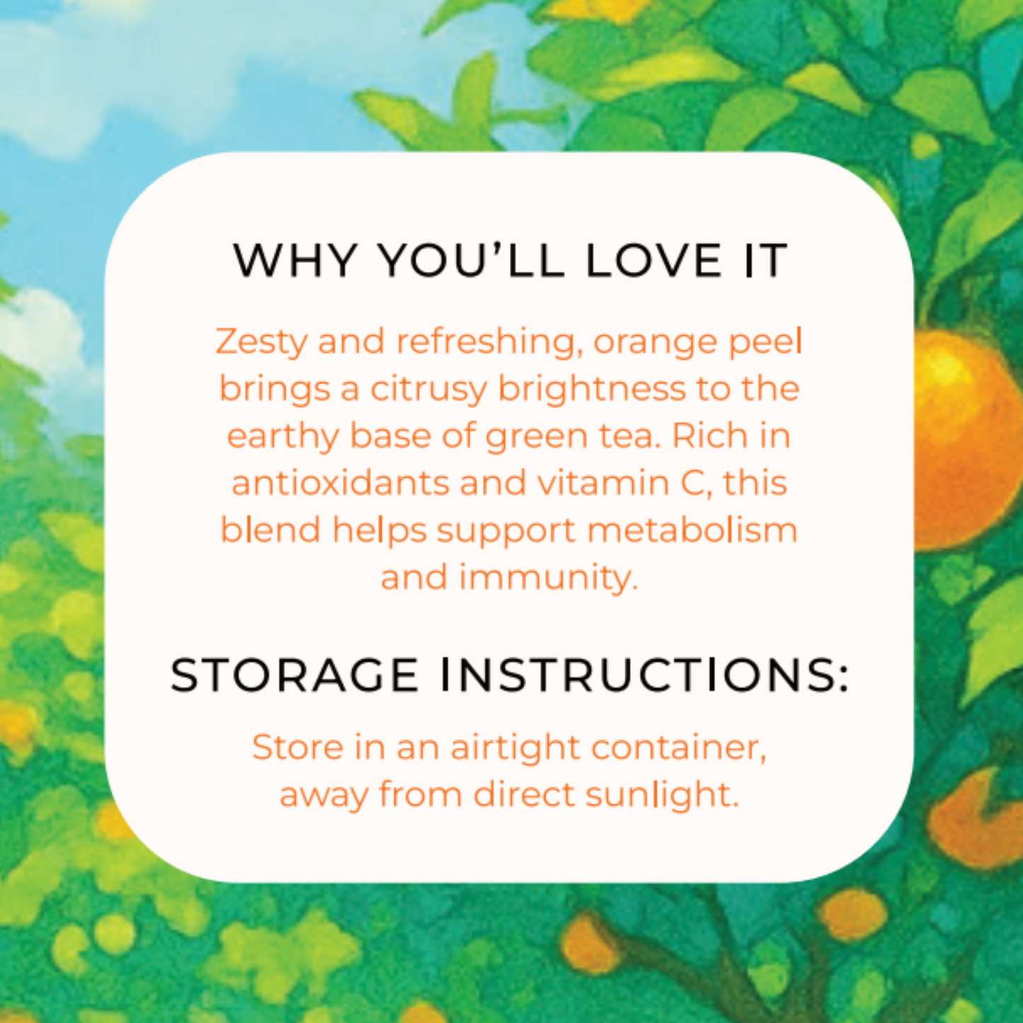 ZESTY ORANGE TEA