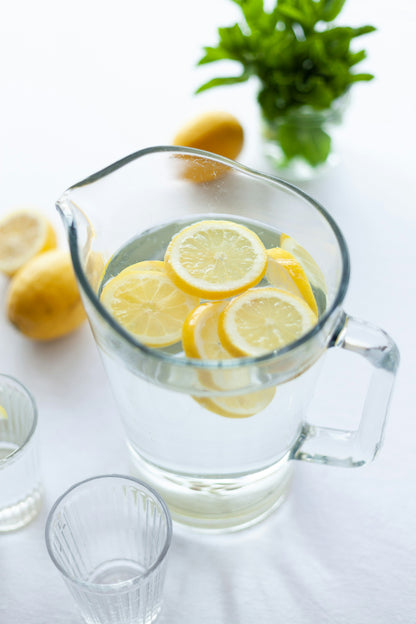 Lemon infused water