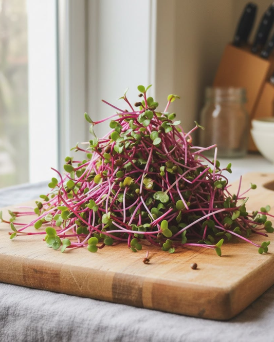 Pink Radish Microgreens