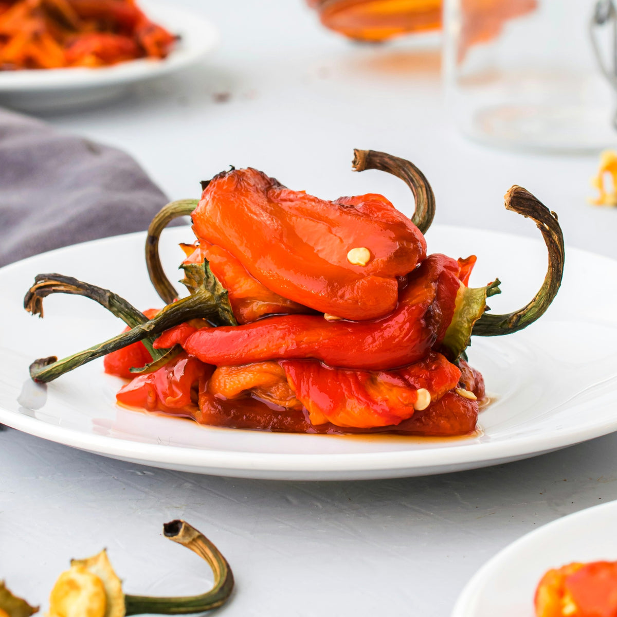 Roasted red peppers